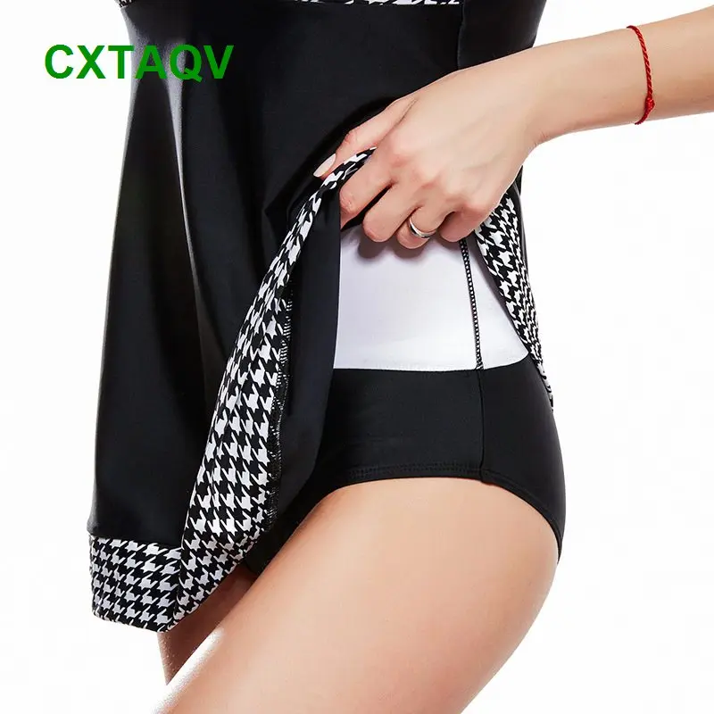 2018 новый купальник размера плюс 3XL 4XL 5XL 6XL с высоким эластичным принтом Ласточка