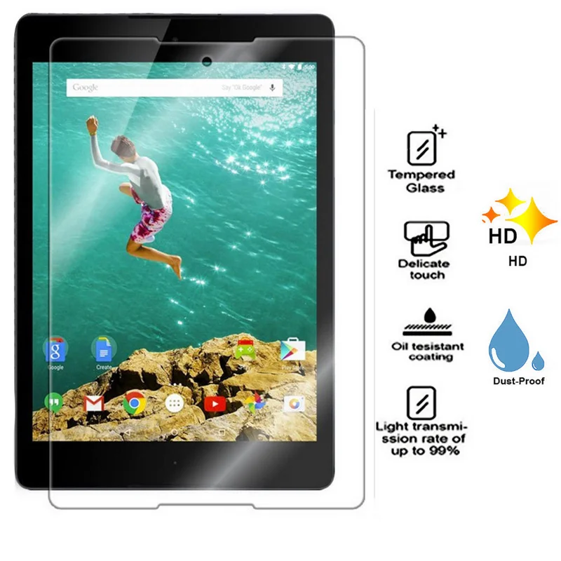 Ультратонкое взрывозащищенное Закаленное стекло для HTC Google Nexus 9|protector filter|protector