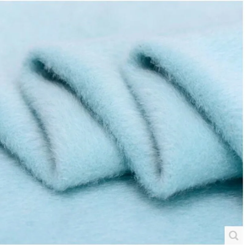 Синяя Длинная шерстяная ткань Осеннее и зимнее пальто 722 г на метр|clothing fabric|cloth