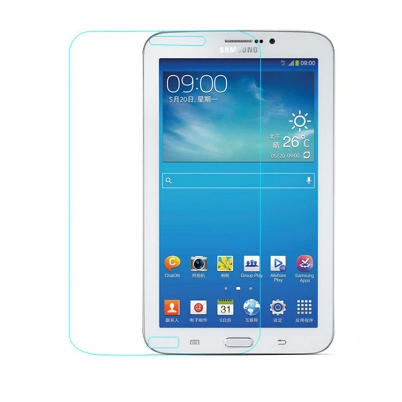 

50pcs/lot DHL Tempered Glass Screen Protector For Samsung Galaxy Tab 3 7.0 T210 T211 Explosion-Proof Protective Film Guard