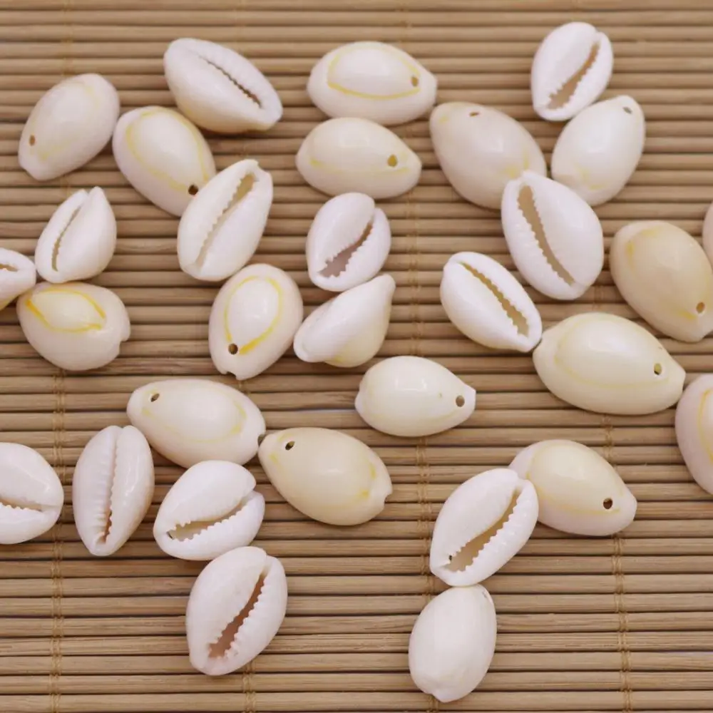 454g 15mm-22mm Natural Beige Sea Shell Conch Pendant Earring 440pcs