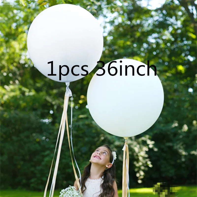 1pcs 36inch white 18 дюймов розовое золото сердце фольгированный шар 10 дюймов белый розовый латексный шар воздушный шар "Конфетти" свадебное украшение день Рождения Вечеринка Детские игрушки - Цвет: 1pcs 36inch white
