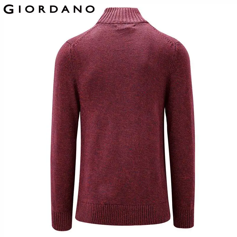Giordano толстый пуловер с высоким круглым воротом выполненный из натурального хлопка и имеет несколько цветовых вариантов