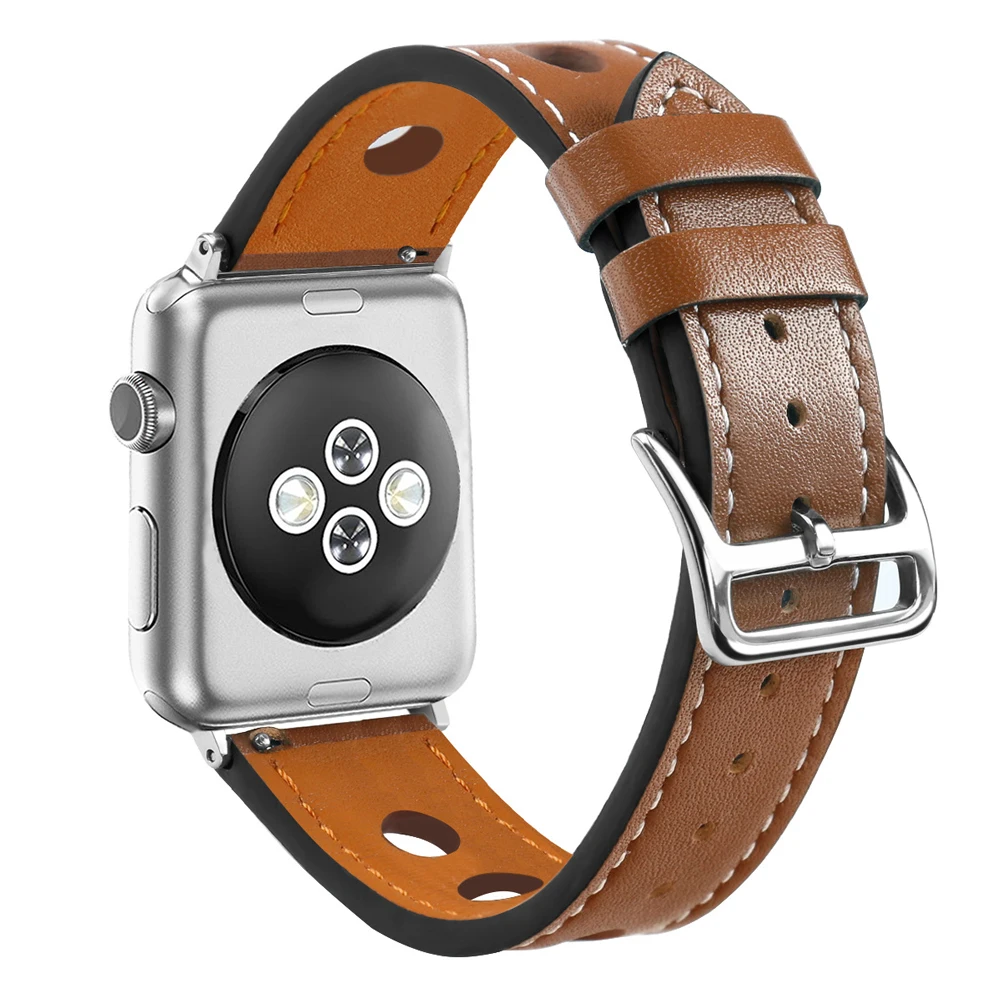 Наручные кожаные ремешки для Apple Watch 38 мм 42 модные iwatch высокое качество пряжкой