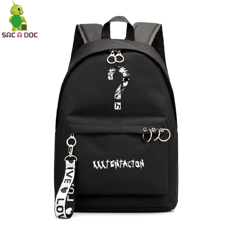 XXXTentacion рюкзак для колледжа Школьные Сумки sac dos рюкзак для ноутбука вместительные рюкзаки дорожная сумка на плечо для девочки подростка