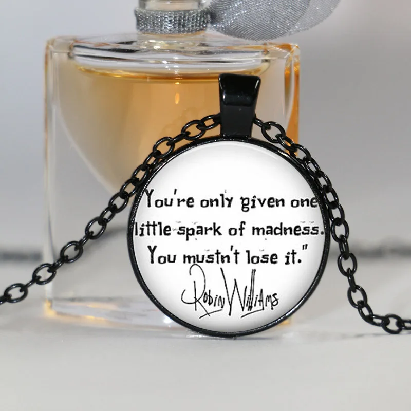 Робин Уильямс оригинальное винтажное бронзовое ожерелье с кабошоном для женщин