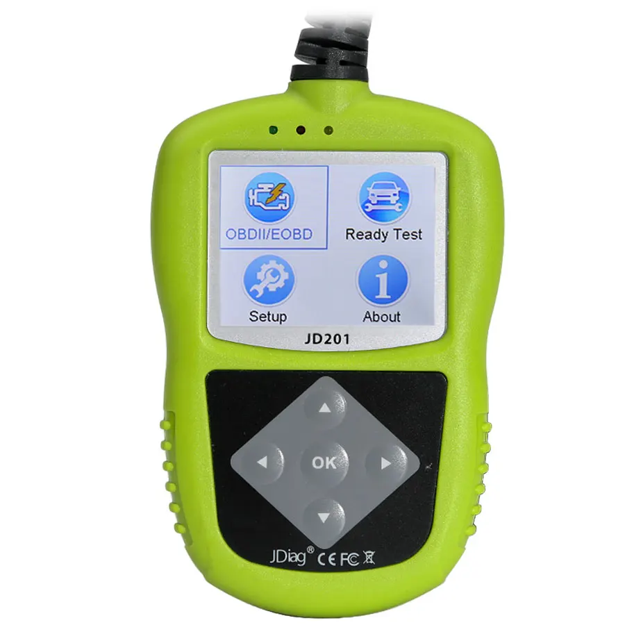 JDiag JD201 OBD2 считыватель кода неисправностей Автомобильная сканер OBDII/EOBD/CAN