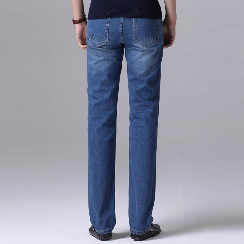 Мода 2017 г. Марка Синий обтягивающие джинсы для Для мужчин S Повседневное прямые