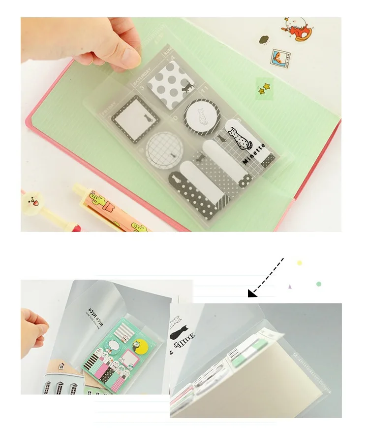 Стикеры для заметок в виде милых животных 36 шт./лот ежедневник на неделю