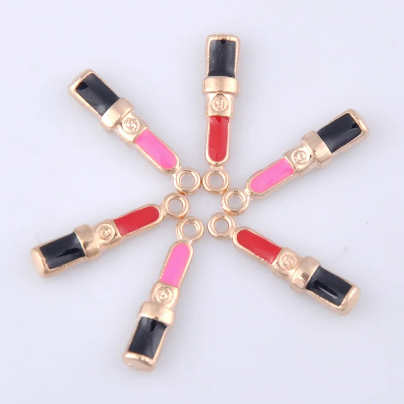 10 шт. корейская мода аксессуары для одежды Новые Креативные подвески помады из