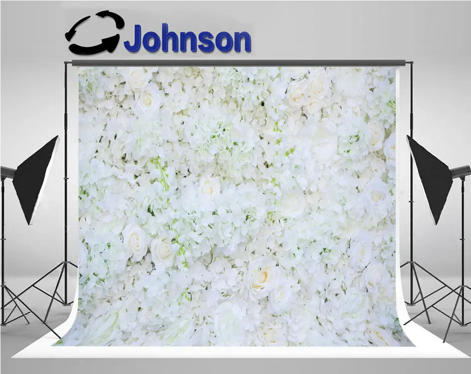 Белый цветок декорации с розами Высокое качество компьютерная печать свадебные