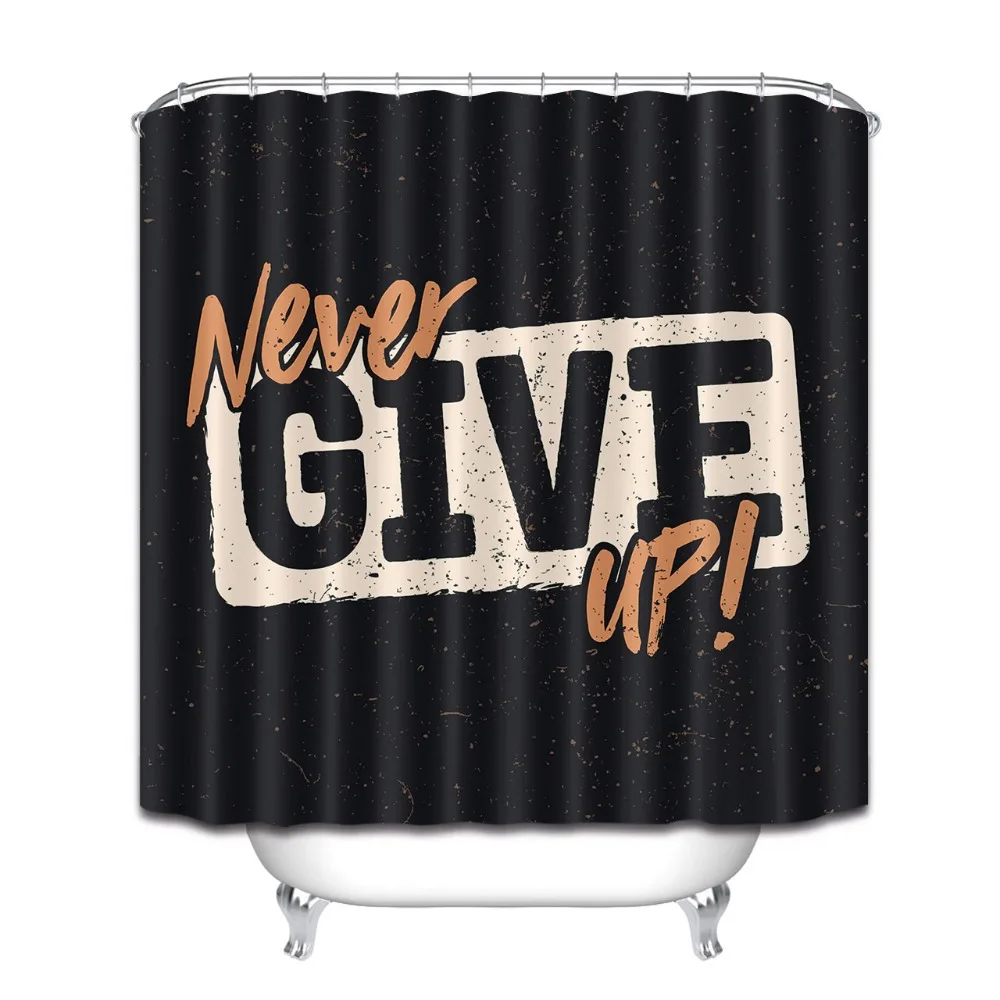 Водонепроницаемая занавеска для душа из ткани ванной 72 дюйма 12 крючков|Шторы