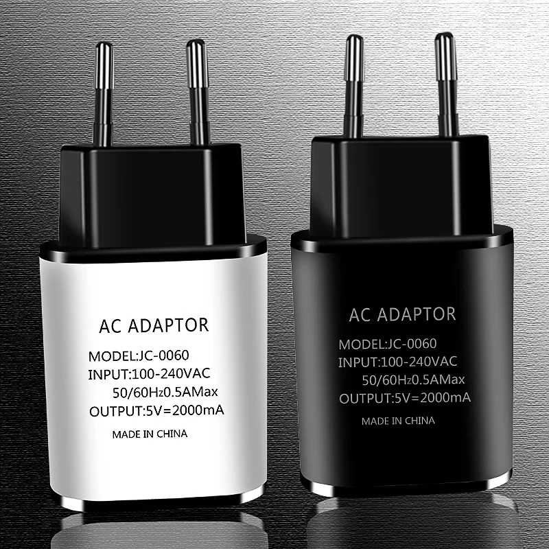 Универсальное зарядное устройство USB 5В 2A ЕС штекер Адаптер зарядного устройства