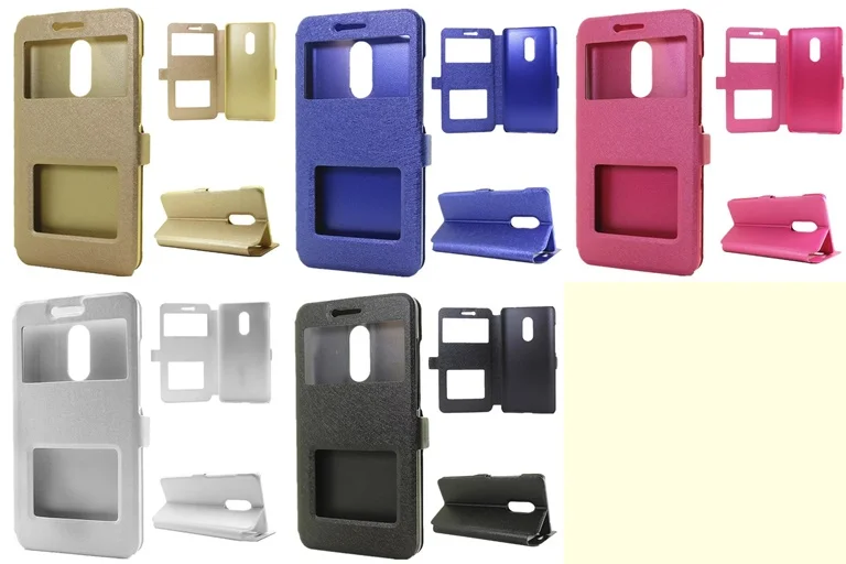 Роскошный чехол из искусственной кожи с окошком для экрана флип Redmi 4A 4X5 плюс Note4