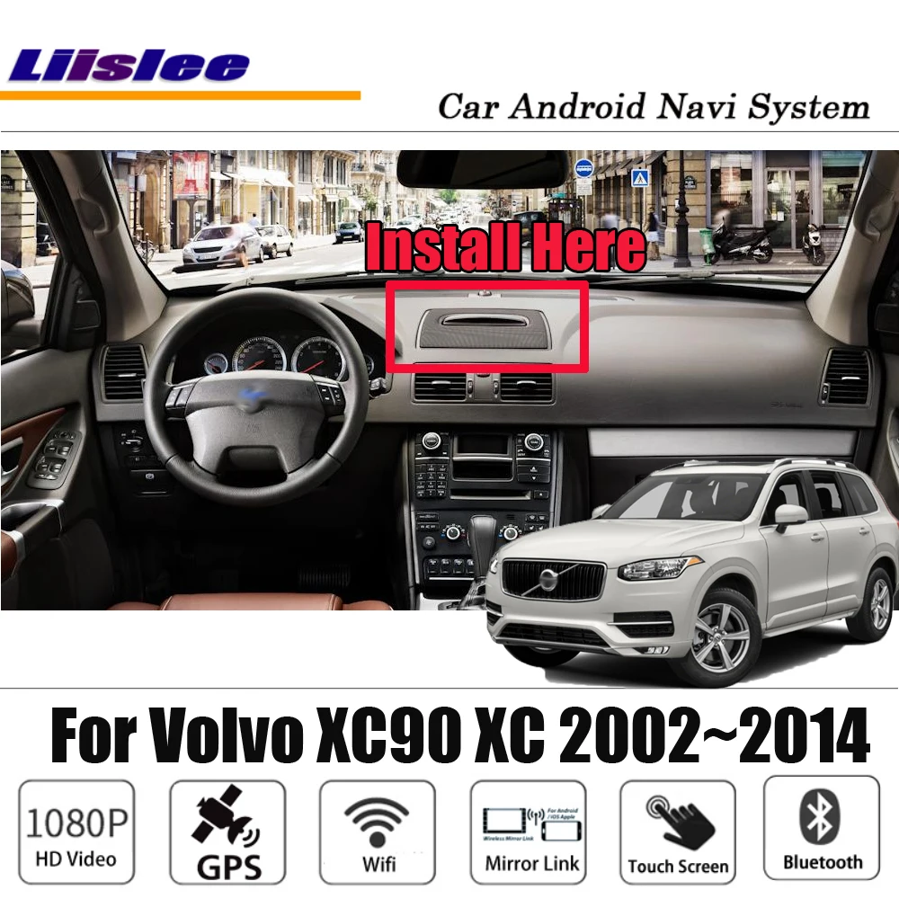 Liislee Автомобиль Android для Volvo XC90 XC классический Радио Аудио Видео gps Navi карта навигационная система Мультимедиа без CD DVD плеер