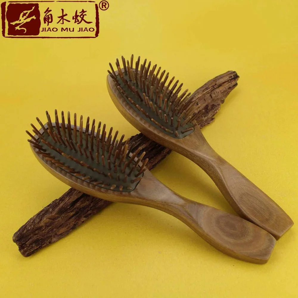 

Natural authentic Ebony Green Ebony Boutique gilt head airbags comb massage comb cushion comb hair comb big board