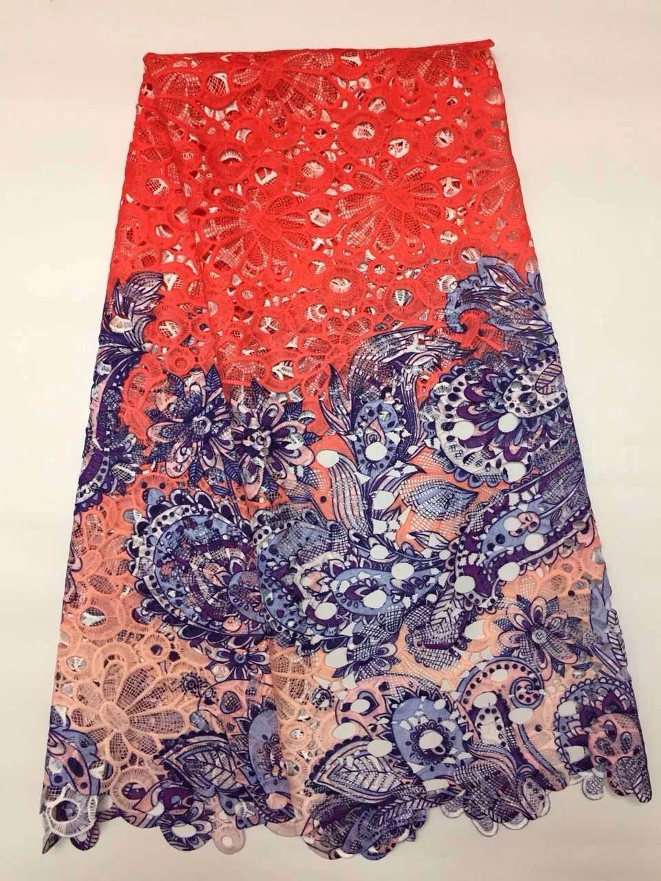 

Hot High Quality African Guipure Cord Lace Fabric ,Swiss Water Lace For dress Wedding 5yd/lot Free Shipping K-RA479