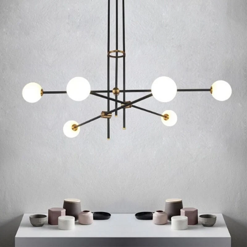 Люстра G9 в современном минималистичном стиле из молекулярного стекла лампа для