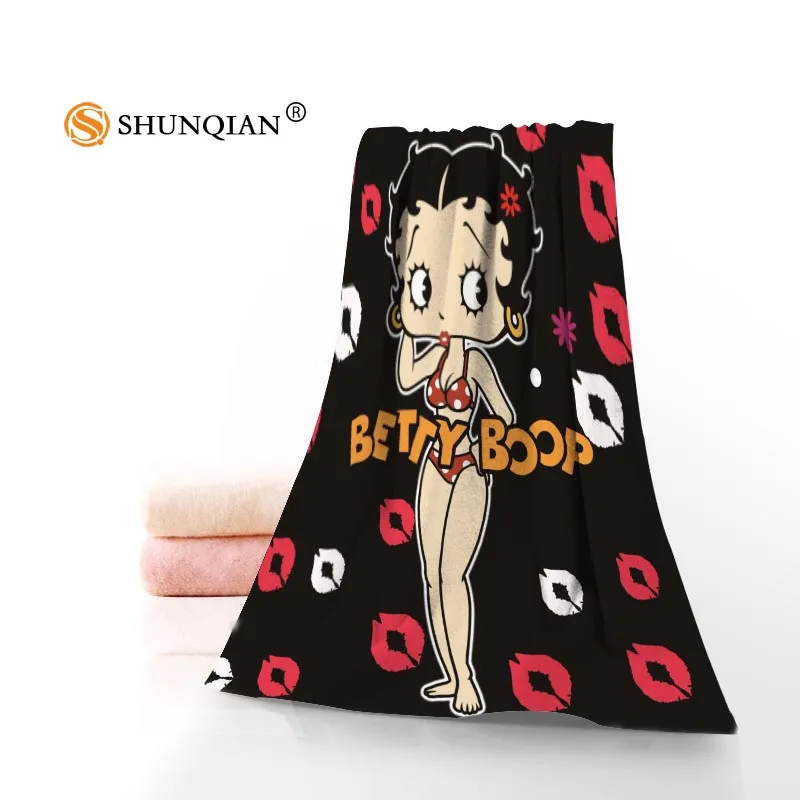 Betty Boop микрофибры Ткань современный Уход за кожей лица Полотенца/Для ванной Полотенца Размер 35 x75cm, 70x140 см Поддержка пользовательские Дизайн - Цвет: Темный хаки