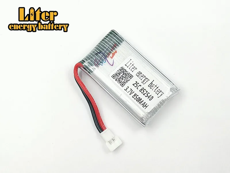 3 7 V 850mAh 852540 25C lipo батарея для X5C 1 X5 X5SC X5SW X6SW H9D H5C LiDiRC L15FW RC части дрона|Перезаряжаемые