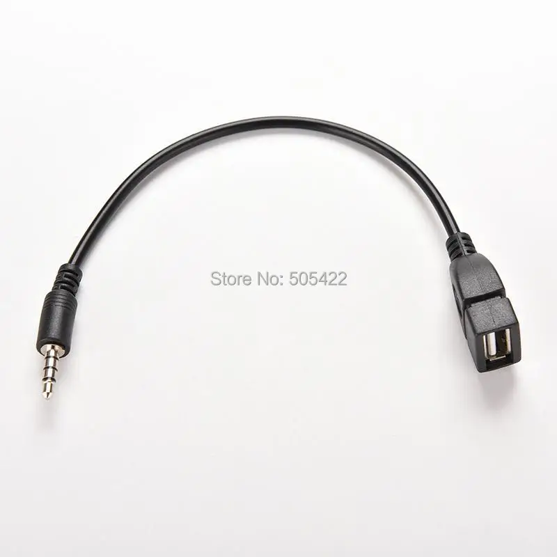 Новый 3 5 мм Мужской AUX аудио разъем для USB 2 0 Женский конвертер Кабель