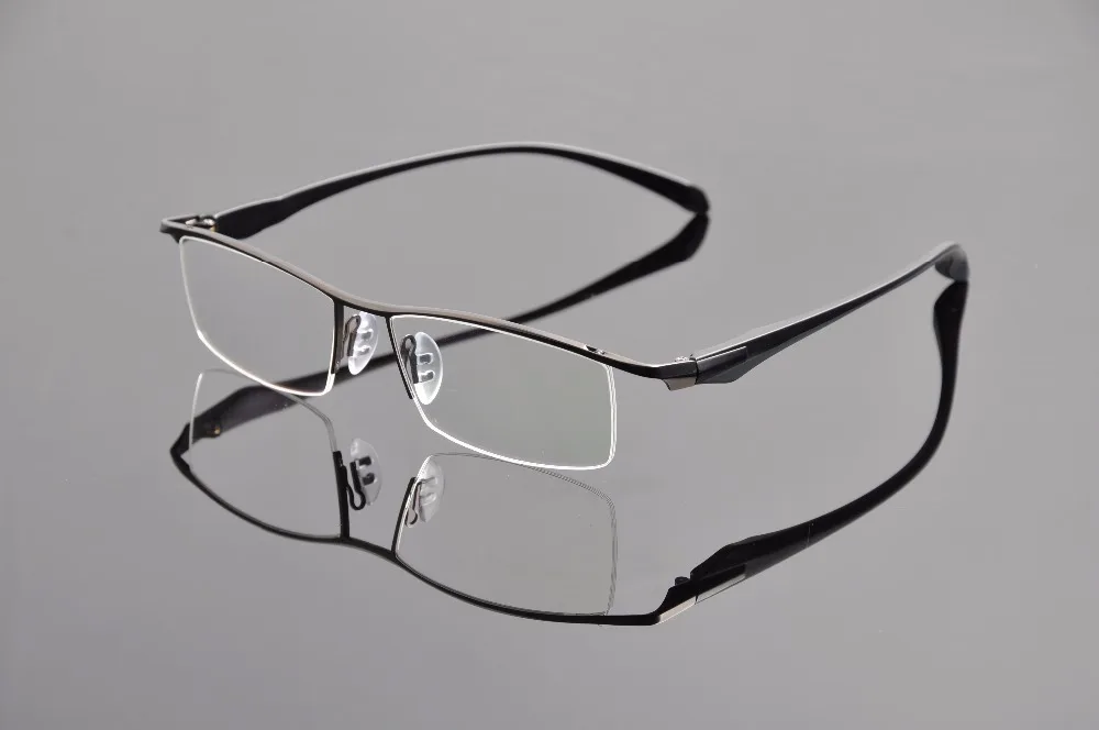 

Полуободковая оправа для мужских очков из металлического сплава, модные крутые оптические очки, мужские очки, оправа для очков по рецепту ...