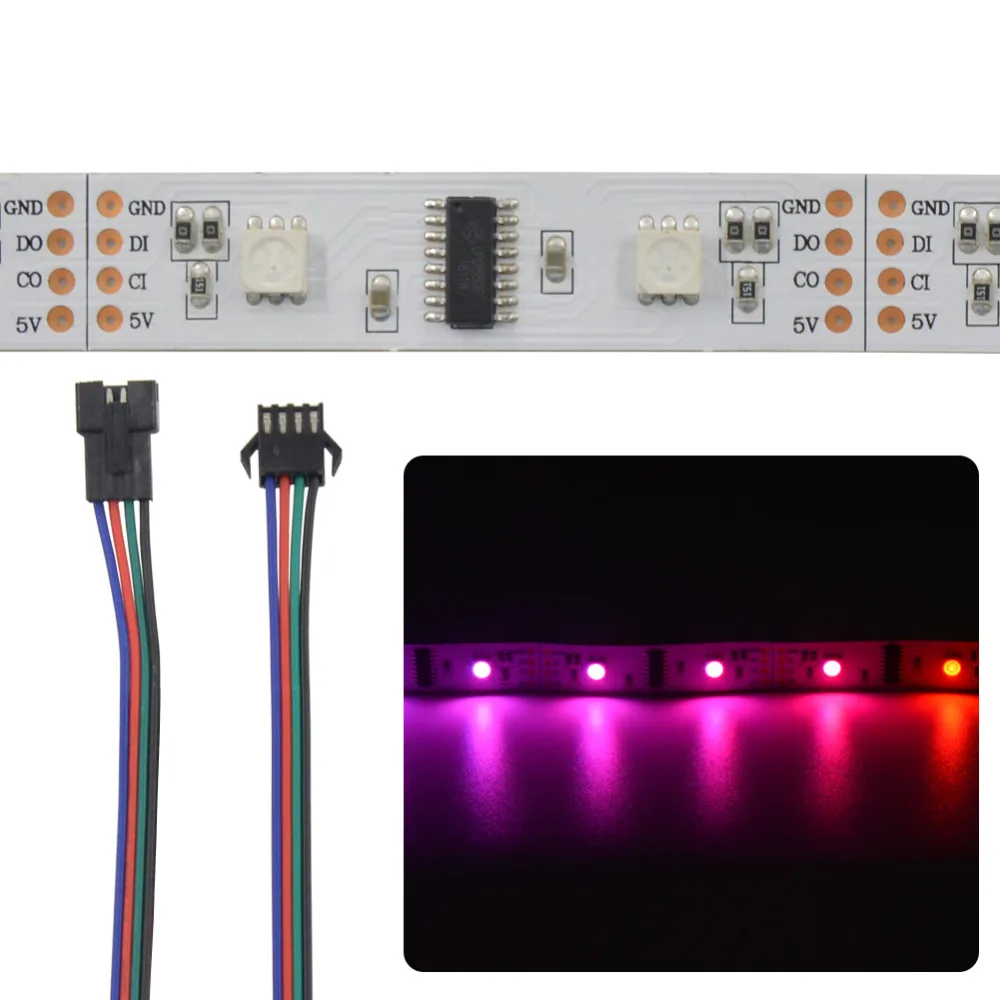 100 м LPD8806 5050 RGB цифровая Адресуемая мечта полноцветная Пиксельная светодиодная