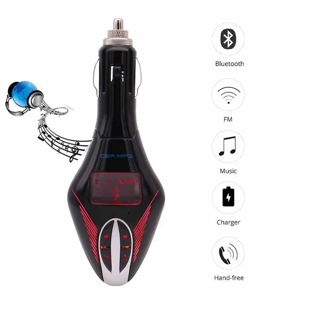 Беспроводной автомобильный комплект аудио адаптер Bluetooth mp3 плеер FM трансмиттер
