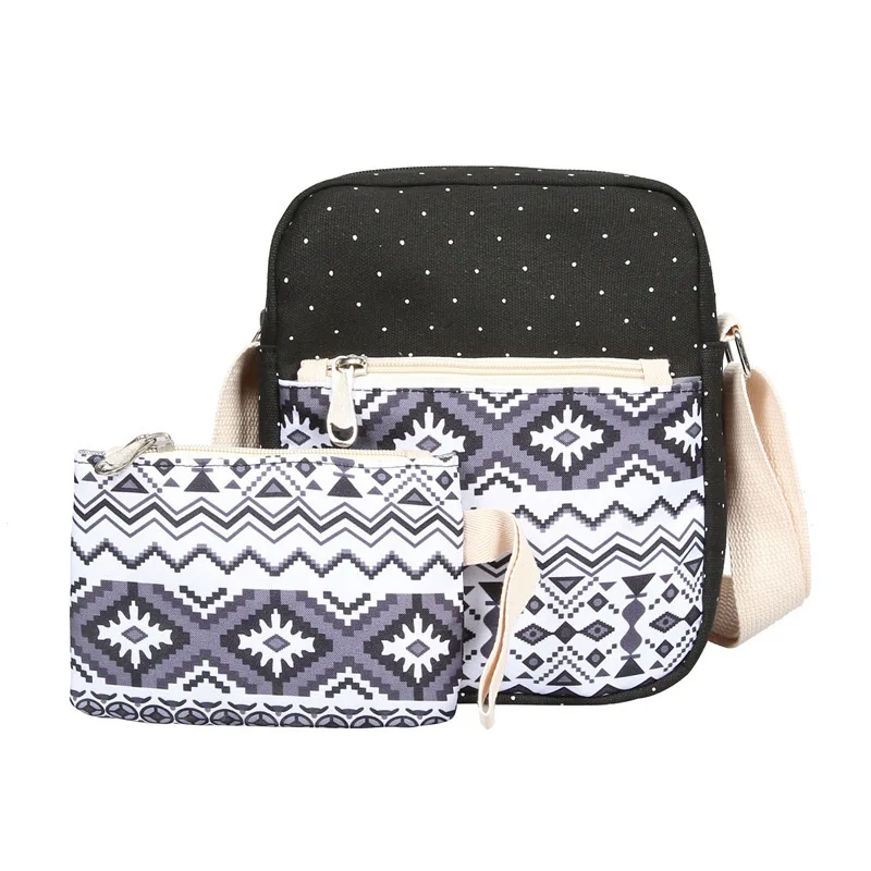 3 шт./компл. стильный принт холст школьные сумки для девочек подростков мальчик