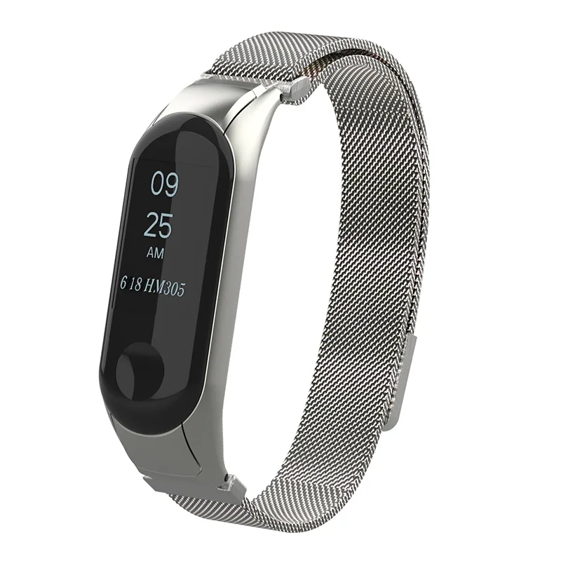 Браслет для Xio mi Band 4 и 3 браслет на запястье из нержавеющей стали Сменные аксессуары для Xio mi Xaio mi Xia mi xaomi mi