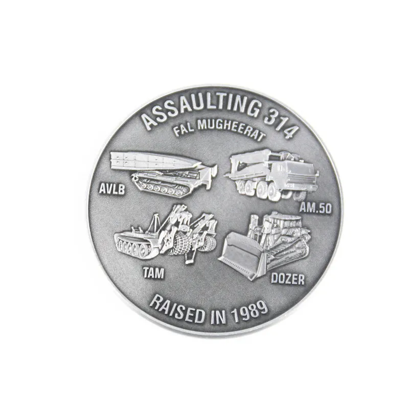 

Manufacturer custom military silver coin electroplating silver military challenge coin k200289
