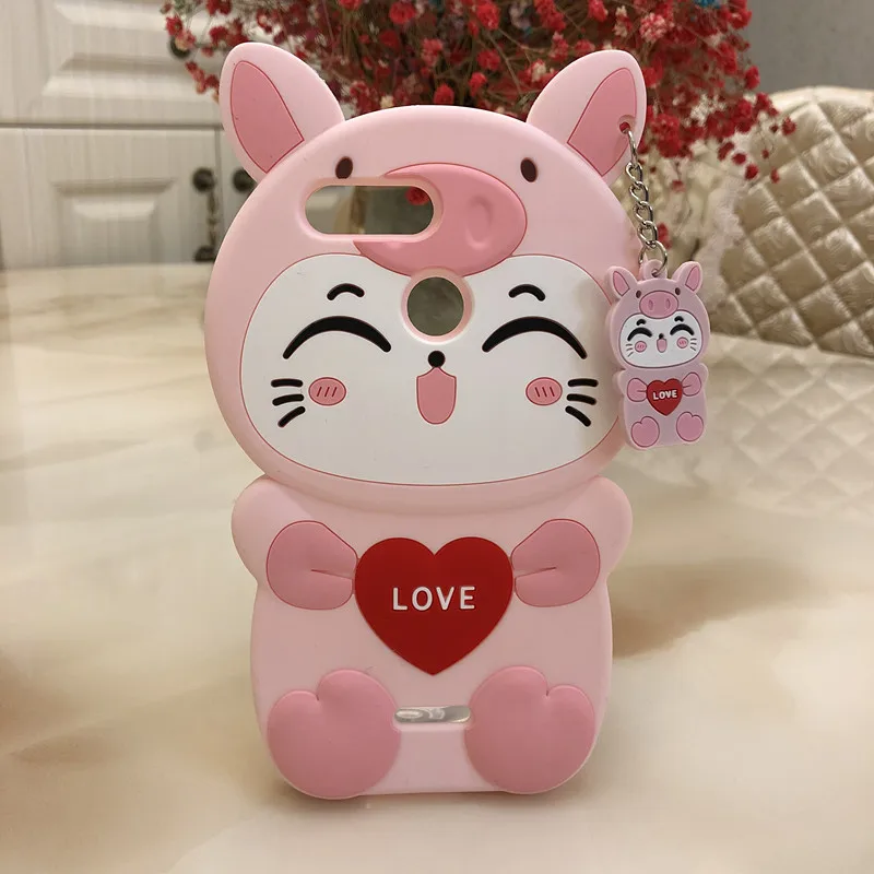 Для Xiaomi Redmi 6 6A 3d-силикон Love Cat мультяшный мягкий чехол для сотового телефона Xiaomi Redmi 6A 6 A 5,45 дюймов