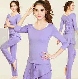 

Костюм-тройка женский для йоги, мягкая одежда для йоги, комплект с длинным рукавом, с пуговицами, для фитнеса, аэробики, пижамы для йоги