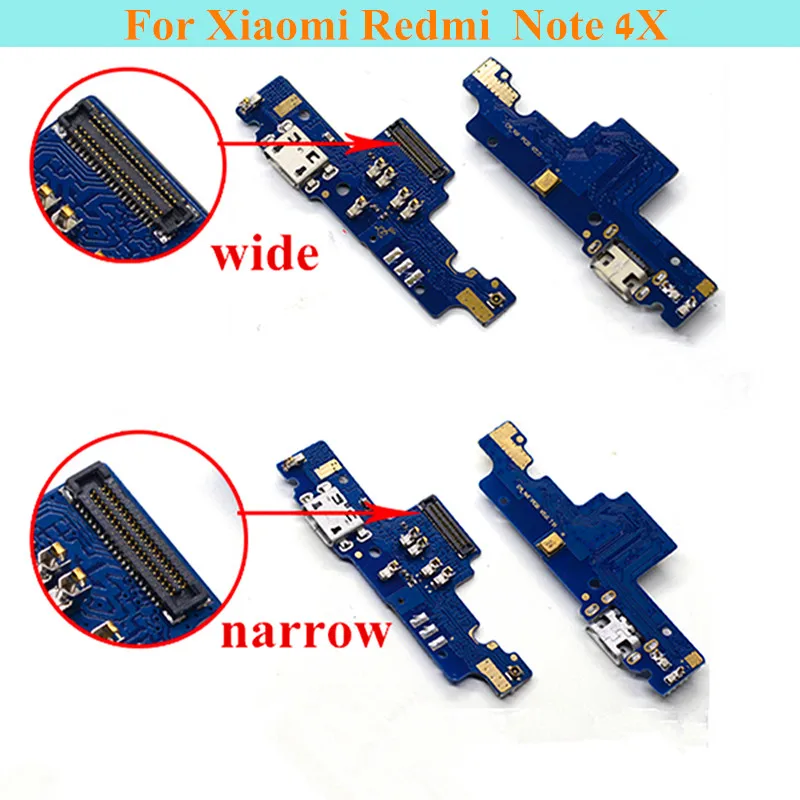 2 шт. оригинальный зарядный USB-порт док-станция гибкий кабель для Xiaomi Redmi Note 4 4X Pro