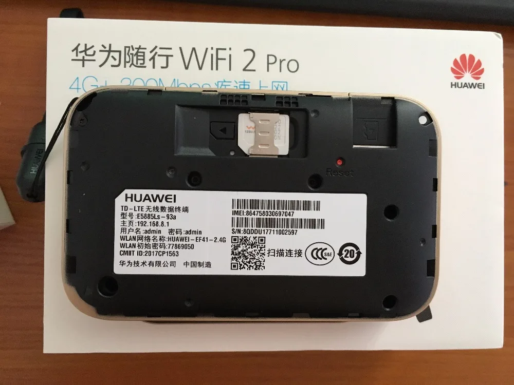 Разблокированный Huawei WiFi 2 Pro E5885 телефон беспроводная мобильная карманная точка