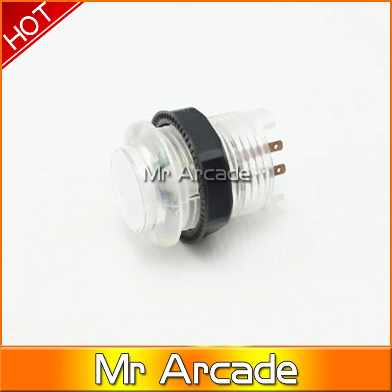 Бесплатная доставка 28 мм Диаметр отверстия с подсветкой 5 в LED аркадная кнопка