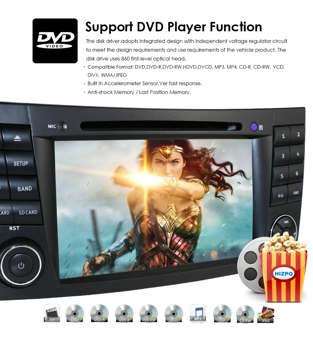 2 din car DVD player For Mercedes Benz E-class W211 E200 E220 E300 E350 E240 E270 E280 CLS CLASS W219 SWC RDS DVBT BT USB CD CAM