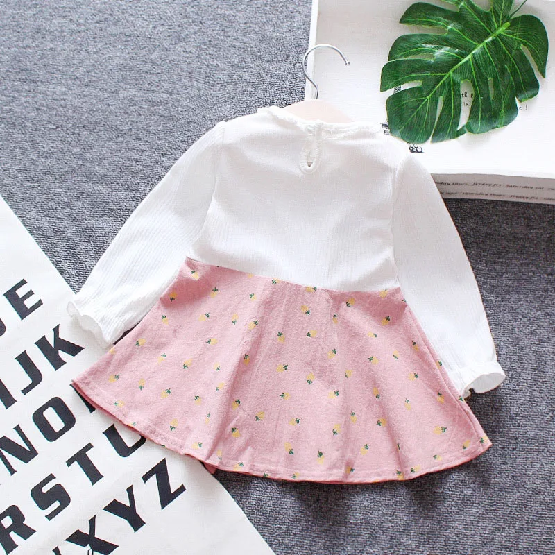 Платье для маленьких девочек детская одежда новорожденных платье с длинными