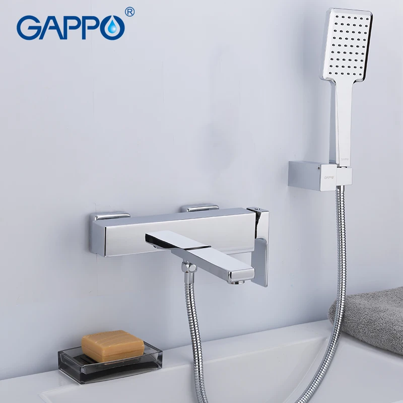 Смеситель для душа GAPPO s настенный из латуни белый цвет водопад|Смесители душа| |