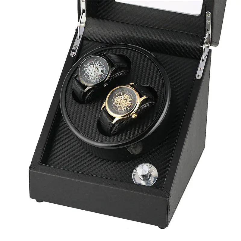 Роскошные Страусиные кожаные часы Winder Box пять режимов высококлассный мотор