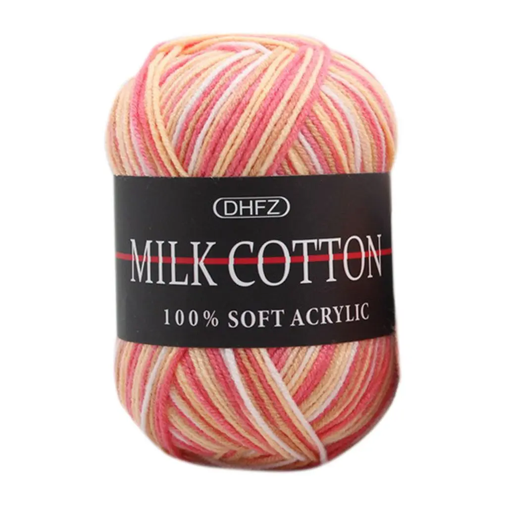 NO.20 50g/Ball Colorful 3 ply Yarn Handmade DIY Scarf Pillow Blanket Knitting Crochet Soft Milk Cotton Yarn Hand Knitting Supplies - Цвет: NO.20