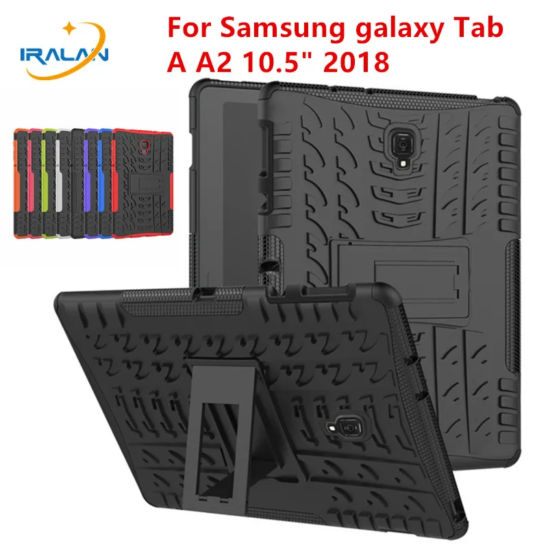 Сверхмощный защитный чехол 2 в 1 из ТПУ + ПК для Samsung Galaxy Tab A 10 5 2018 T590 T595 T597 подставка