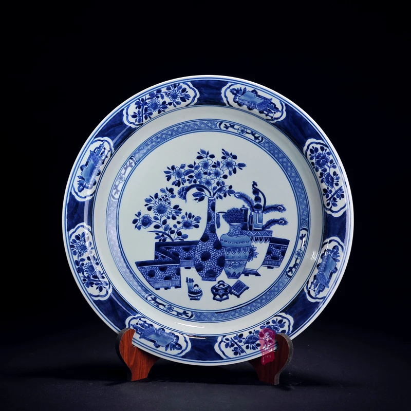 

antique hand-painted porcelain plate decorative hanging plate process Home Furnishing modern living room decoration