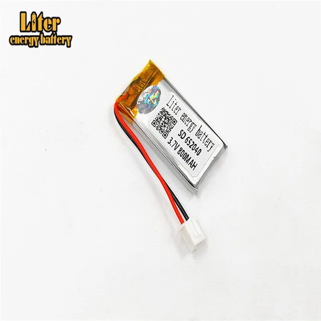 XHR 2P 2 54 800mAh 652040 3 7 V полимерная батарея Bluetooth MP3 беспроводной динамик рекордер