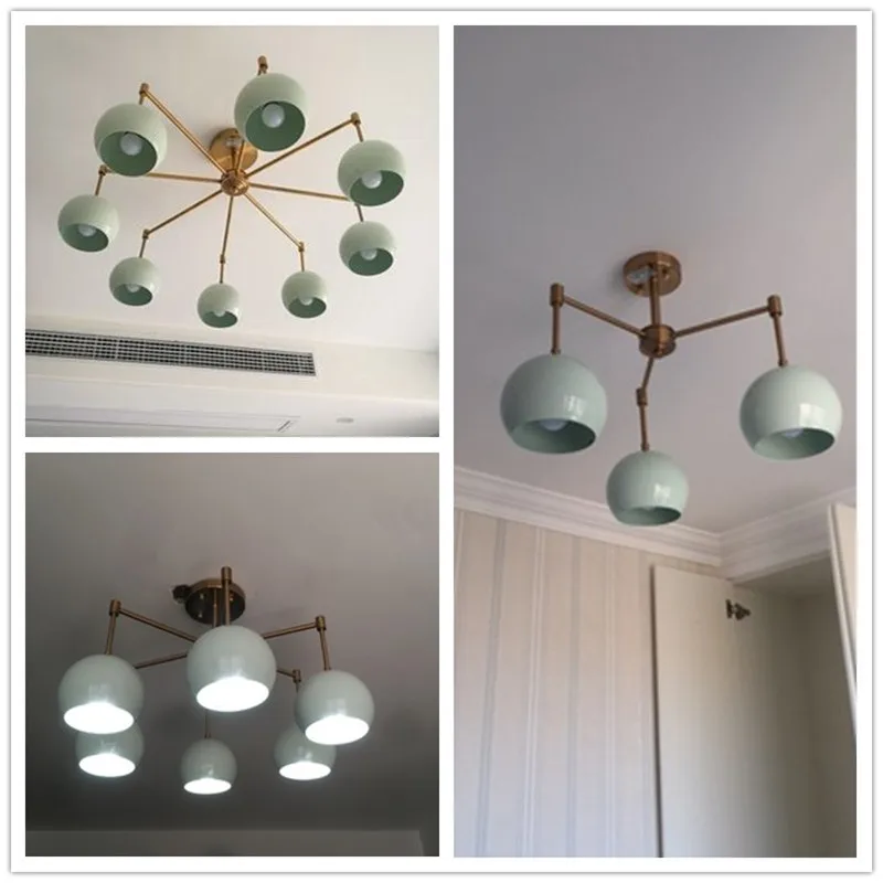 Nordic Modern Simple Living Room Ceiling Light American Art Atmosphere Iron Restaurant Bedroom Home Deco Led Hanging Lamp | Освещение