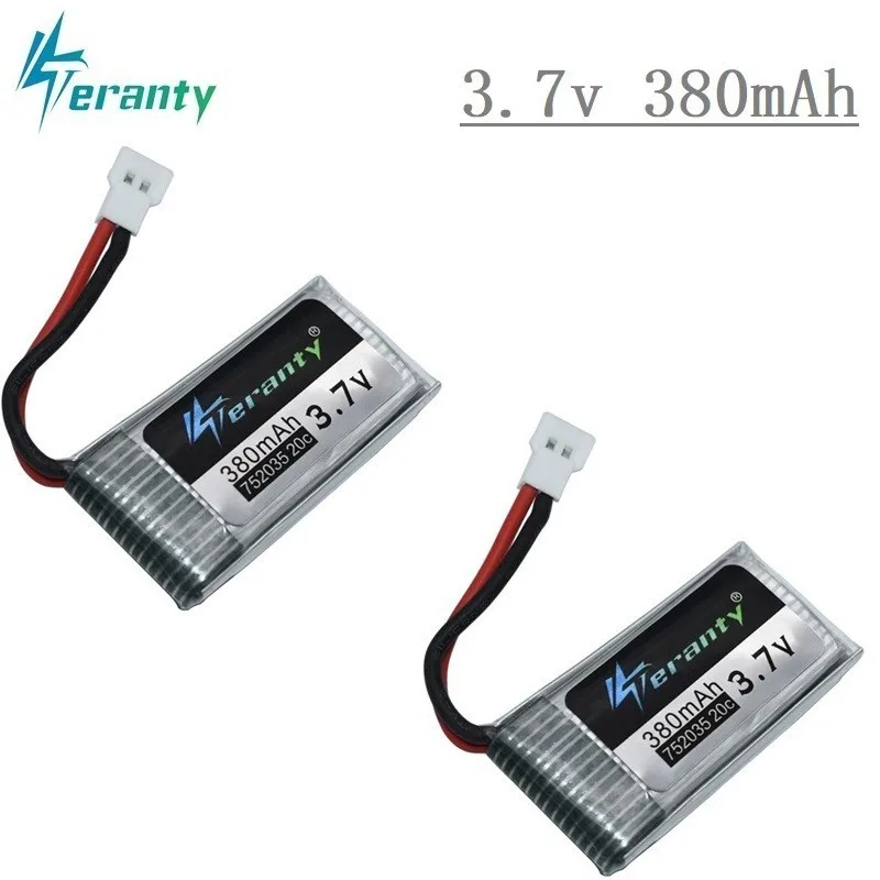 Батарея с 6in1 Зарядное устройство для Hubsan X4 H107 H107L H107D JD385 JD388 Запчасти для радиоуправляемого вертолета 3,7 V 380mah литий-полимерный Батарея - Цвет: Тёмно-синий
