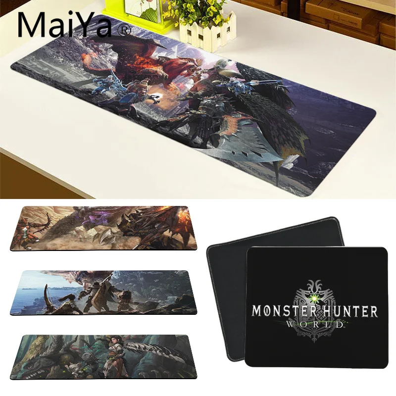 Высококачественный дизайнерский резиновый коврик для мыши Maiya Monster Hunter World DIY