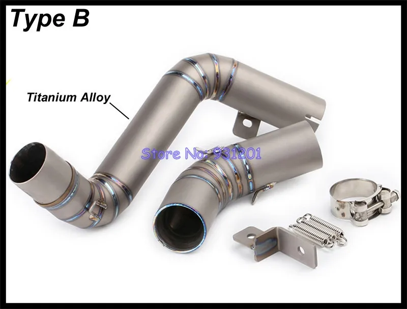 KTM Duke 125 200 390 Exhaust Muffler Middle Pipe Connect Mid Link Titanium Alloy for 51mm (2011-2016) | Автомобили и мотоциклы