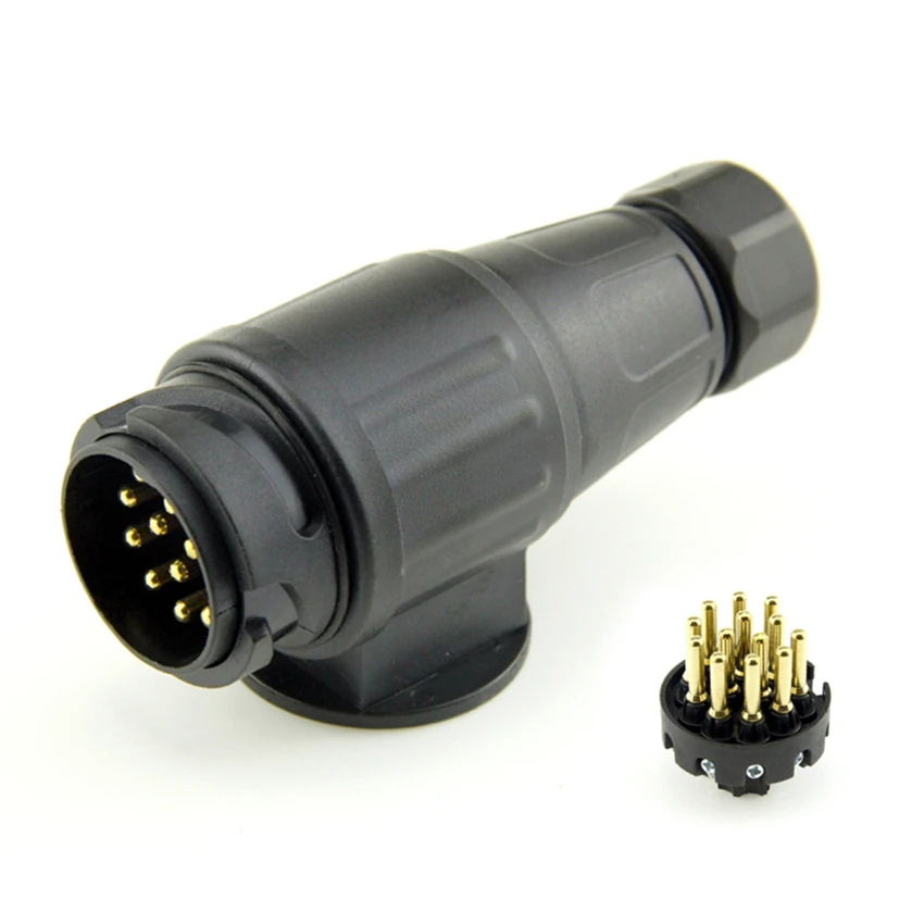 1x 13Pin караван разъем с винтовым зажимом конец 12V RV электрические аксессуары 13 Pin Пластик крепеж для прицепа
