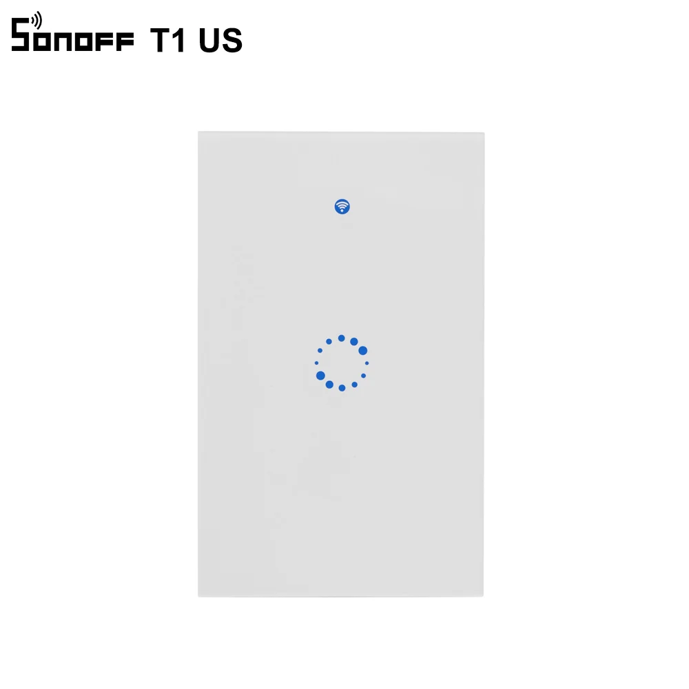 Sonoff T1 US Smart Wifi настенный выключатель света 1 2 3 Gang Touch/WiFi/315 RF/APP удаленный умный дом